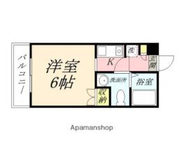 岡山県岡山市北区北方２丁目（賃貸マンション1K・4階・18.68㎡） その2