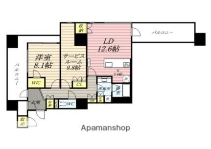 ＬＡ　ＭＩＡ　ＣＡＳＡ 803｜岡山県岡山市南区東畦(賃貸マンション1SLDK・8階・85.69㎡)の写真 その2