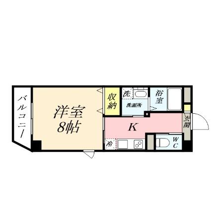 グラン　ソート　柳町 401｜岡山県岡山市北区柳町２丁目(賃貸マンション1K・4階・30.60㎡)の写真 その2