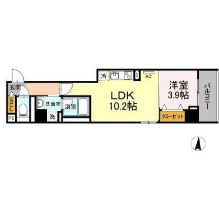 雅メゾン 101 ｜ 岡山県岡山市北区富田町１丁目（賃貸マンション1LDK・1階・37.91㎡） その2