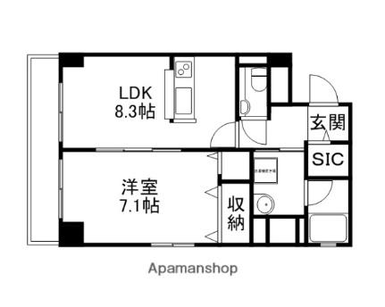 ハートフル医大西 703｜岡山県岡山市北区東古松１丁目(賃貸マンション1LDK・7階・41.11㎡)の写真 その2