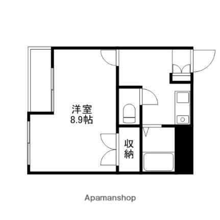 グリーンピア21 203｜岡山県岡山市北区上中野１丁目(賃貸マンション1K・2階・27.00㎡)の写真 その2