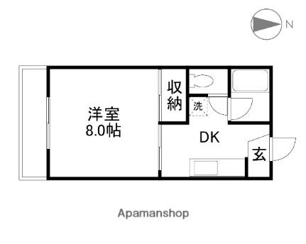 岡山県岡山市南区新保(賃貸マンション1K・1階・25.51㎡)の写真 その2