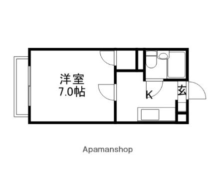 コーポあさひ 203｜岡山県岡山市北区津島本町(賃貸アパート1K・2階・21.27㎡)の写真 その2