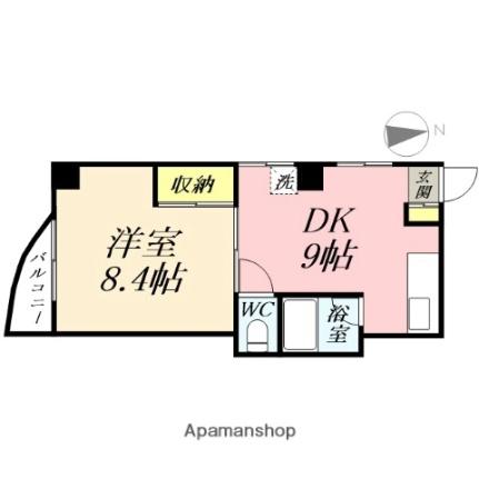 岡山県岡山市北区伊島町２丁目(賃貸マンション1DK・2階・34.67㎡)の写真 その2