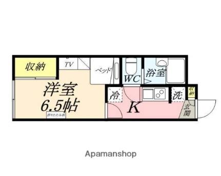 岡山県岡山市北区伊島町２丁目(賃貸アパート1K・2階・22.00㎡)の写真 その2