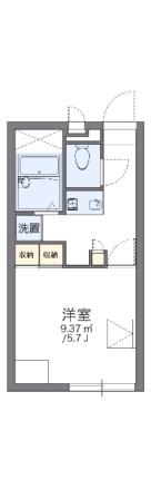 レオパレス浜野二丁目 101｜岡山県岡山市南区浜野２丁目(賃貸アパート1K・1階・20.28㎡)の写真 その2