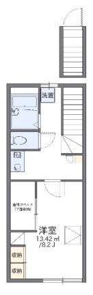 レオパレス京橋南 203｜岡山県岡山市北区京橋南町(賃貸アパート1K・2階・26.08㎡)の写真 その2