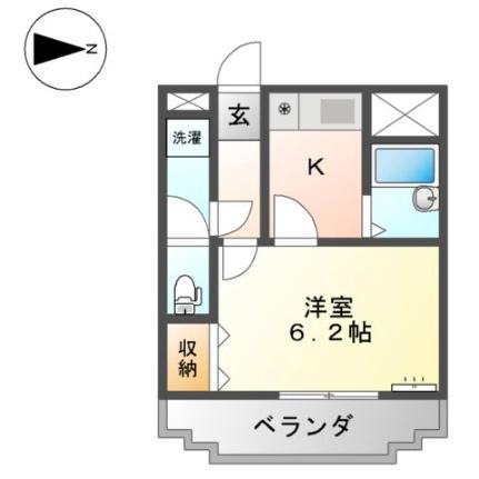 グランチェスタ 205｜岡山県岡山市北区庭瀬(賃貸アパート1K・2階・20.70㎡)の写真 その2