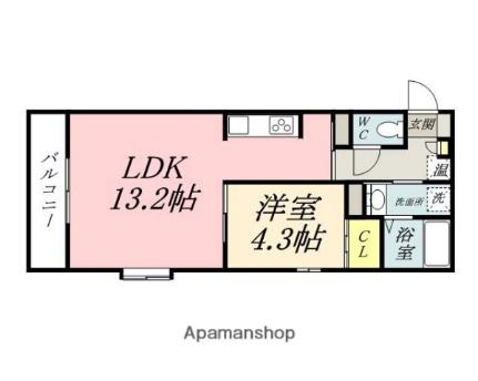 岡山県岡山市北区富田(賃貸マンション1LDK・2階・39.98㎡)の写真 その2