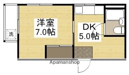 メゾン富士岡山 303｜岡山県岡山市北区幸町(賃貸マンション1DK・3階・26.40㎡)の写真 その2