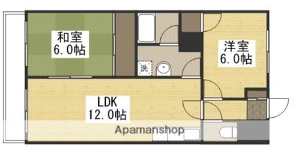 グランデュール東古松 602｜岡山県岡山市北区東古松５丁目(賃貸マンション2LDK・6階・55.00㎡)の写真 その2