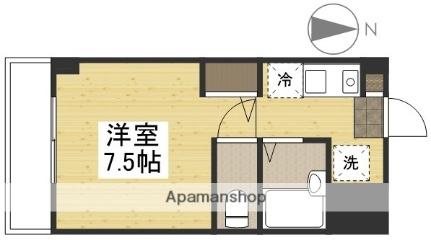 吉原広瀬町マンション 502｜岡山県岡山市北区広瀬町(賃貸マンション1R・5階・24.30㎡)の写真 その2