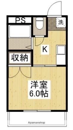 あるふぁ南方II 402｜岡山県岡山市北区南方５丁目(賃貸マンション1K・4階・23.00㎡)の写真 その2