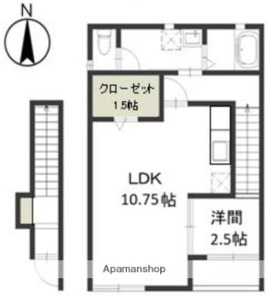 ボア・ラヴィーヌ　Ｅ 202｜岡山県岡山市南区西市(賃貸アパート1LDK・2階・41.19㎡)の写真 その2