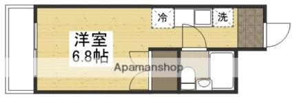 プレアール岡山医大東II 203｜岡山県岡山市北区岡町(賃貸マンション1K・2階・21.00㎡)の写真 その2