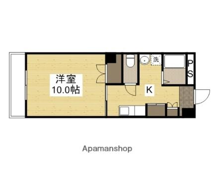 リヴィエル柳町 202｜岡山県岡山市北区柳町１丁目(賃貸マンション1K・2階・34.02㎡)の写真 その2