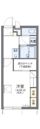 レオパレスガーデンハイツ富田 110｜岡山県岡山市北区富田(賃貸アパート1K・1階・23.18㎡)の写真 その2