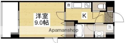 八番町ビルディング 204｜岡山県岡山市北区南方１丁目(賃貸マンション1K・2階・28.27㎡)の写真 その2