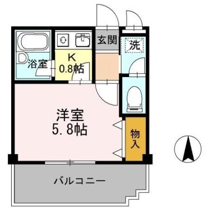 アルカディア 107｜岡山県岡山市北区田中(賃貸アパート1K・1階・20.70㎡)の写真 その2