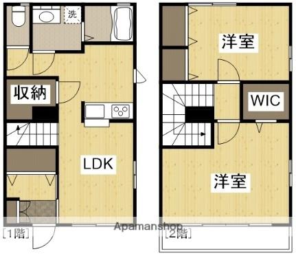 エアフォルクIII 102 ｜ 岡山県岡山市中区円山（賃貸テラスハウス2LDK・1階・61.45㎡） その2