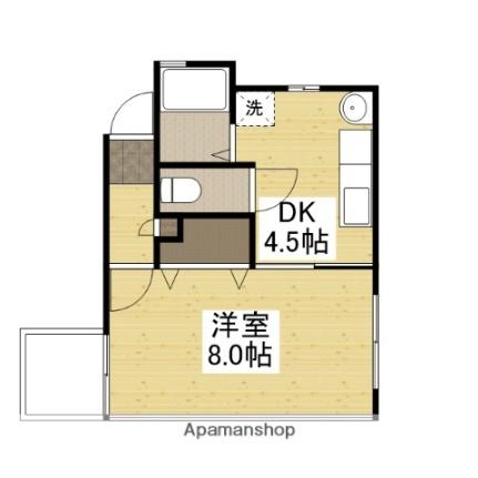 Ｃｏｌｌａｇｅ 101 ｜ 岡山県岡山市北区三門東町（賃貸マンション1DK・1階・27.20㎡） その2