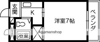 ルポール今 205｜岡山県岡山市北区今７丁目(賃貸マンション1K・2階・19.80㎡)の写真 その2