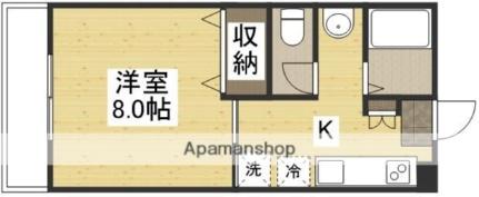 リビンハウス島田本町 203 ｜ 岡山県岡山市北区島田本町１丁目（賃貸アパート1K・2階・26.50㎡） その2