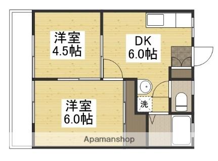 サンパーク青江Ｂ ｜岡山県岡山市北区青江３丁目(賃貸アパート2DK・1階・35.91㎡)の写真 その2