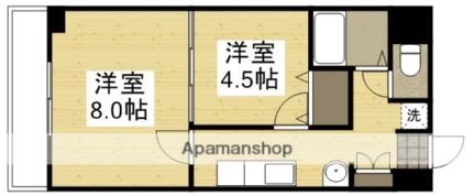 アニメフシミ 205｜岡山県岡山市南区浜野２丁目(賃貸マンション2K・2階・34.02㎡)の写真 その2