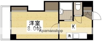 ロジェ芳泉 202｜岡山県岡山市南区芳泉２丁目(賃貸マンション1K・2階・24.70㎡)の写真 その2