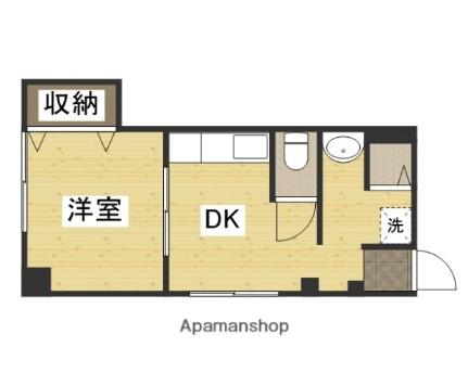 クラインガルテン柳町 602｜岡山県岡山市北区柳町１丁目(賃貸マンション1DK・6階・28.21㎡)の写真 その2