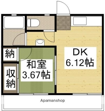 岡山県岡山市南区芳泉２丁目(賃貸アパート1DK・2階・25.11㎡)の写真 その2