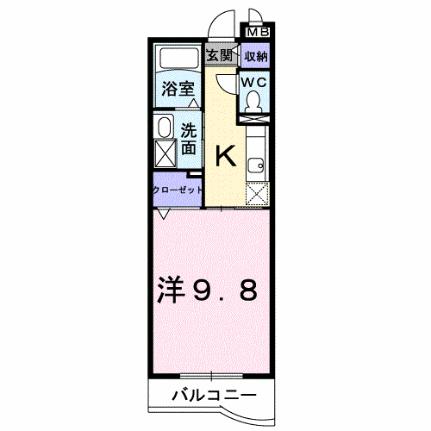 ハピーライフ平田 302｜岡山県岡山市北区平田(賃貸マンション1K・3階・30.66㎡)の写真 その2