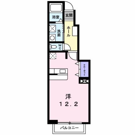 セレッソ 103｜岡山県岡山市中区高島新屋敷(賃貸アパート1K・1階・33.15㎡)の写真 その2