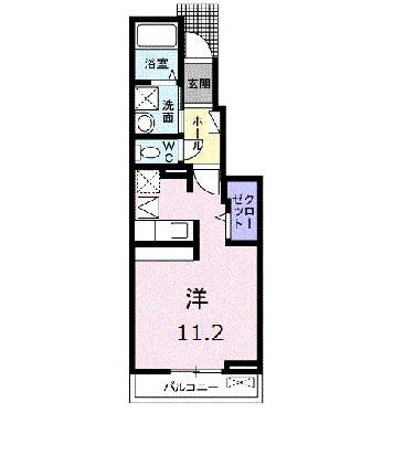 メゾン・ド・ブリーズ 103｜岡山県岡山市北区野殿東町(賃貸アパート1R・1階・30.00㎡)の写真 その2