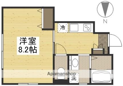 ブランブロック白石 107｜岡山県岡山市北区白石(賃貸アパート1K・1階・28.91㎡)の写真 その2