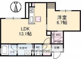 グランデ・アルベロ 101 ｜ 岡山県岡山市北区野田３丁目（賃貸マンション1LDK・1階・46.68㎡） その2