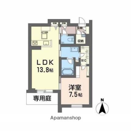 シャーメゾンプレミア上中野（ＢＥＬＳ認証） 101｜岡山県岡山市北区上中野１丁目(賃貸マンション1LDK・1階・51.85㎡)の写真 その2