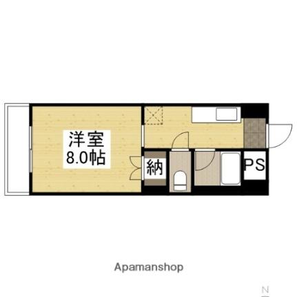 アークハイツ富田町 105｜岡山県岡山市北区富田町２丁目(賃貸マンション1K・1階・26.80㎡)の写真 その2