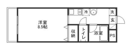 マメゾン三野 302｜岡山県岡山市北区三野３丁目(賃貸マンション1K・3階・25.60㎡)の写真 その2