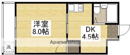 第三鶴身ビル 206｜岡山県岡山市北区東古松(賃貸マンション1DK・2階・24.54㎡)の写真 その2