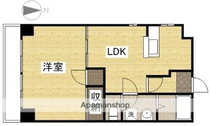 深可ヒュッテ 605｜岡山県岡山市北区奥田本町(賃貸マンション1LDK・6階・57.12㎡)の写真 その2