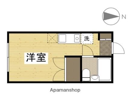 岡山県岡山市北区大供表町(賃貸アパート1R・4階・15.93㎡)の写真 その2