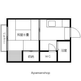 岡山県岡山市南区豊成１丁目(賃貸アパート1K・2階・26.40㎡)の写真 その2