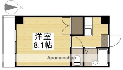 岡山県岡山市北区東花尻(賃貸マンション1K・3階・24.48㎡)の写真 その2