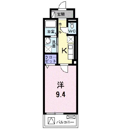 グランツ　コート 902｜岡山県岡山市北区富田町２丁目(賃貸マンション1K・9階・31.88㎡)の写真 その2