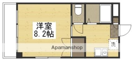 ブランシュ富士2 213｜岡山県岡山市中区西川原１丁目(賃貸マンション1K・2階・25.66㎡)の写真 その2