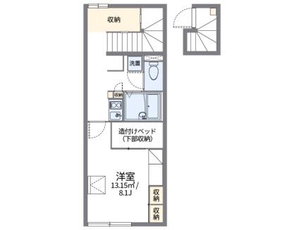 レオパレス浜野南 208｜岡山県岡山市南区浜野３丁目(賃貸アパート1K・2階・28.02㎡)の写真 その2