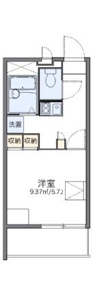 レオパレスエレガンスＫ 305｜岡山県岡山市北区今８丁目(賃貸マンション1K・3階・20.28㎡)の写真 その2